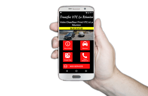 Transfac VTC à La Réunion disponible sur le Google Play Store